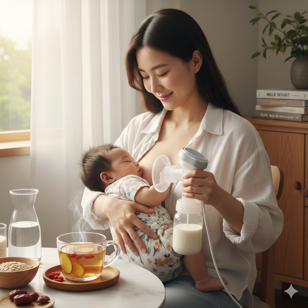 Kích sữa mẹ cho mẹ đang ít sữa, giúp mẹ có nhiều sữa nuôi con